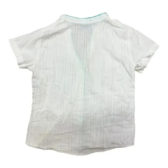 Paris Blues White Pajama Set with Blue Trim-Size Small - Picture 6 of 11